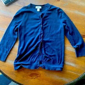 Navy blue cardigan from Loft size small